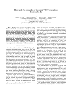 Phonotactic Reconstruction of Encrypted VoIP Conversations: Hookt