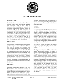 clerk of course