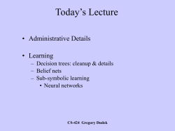 belief net - CIM (McGill)