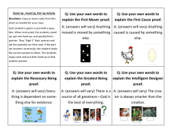 Q: Use your own words to explain the First Mover proof. A: (answers
