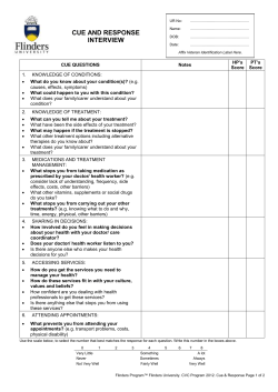 Cue and Response Interview