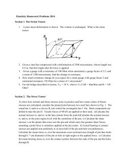 Homework Problems 2014