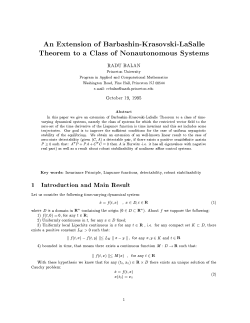 An Extension of Barbashin-Krasovski