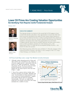 Lower Oil Prices Are Creating Valuation Opportunities