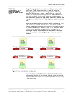 Messaging Survivability - NuSound Technology Group