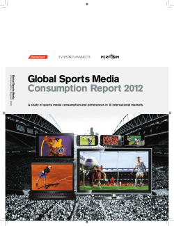 Global Sports Media Consumption Report 2012