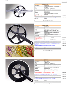 Crank Unit price (set) Model : BCK-R006 Arm Material Alloy forged