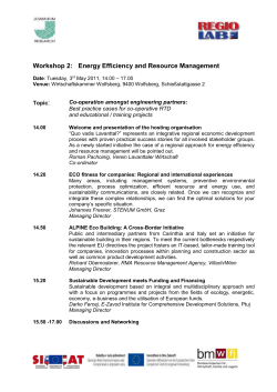 Themenworkshops &ndash; WP4