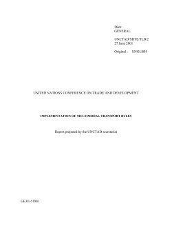 Implementation of Multimodal Transport Rules