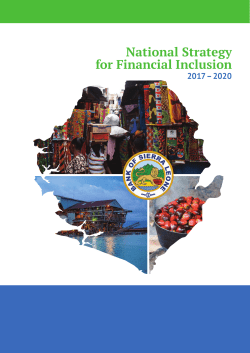 National Strategy for Financial Inclusion