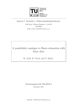 A possibilistic analogue to Bayes estimation with fuzzy data