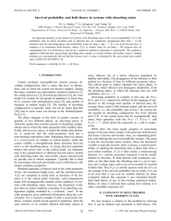 Survival probability and field theory in systems with absorbing states
