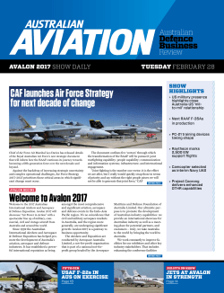 Avalon 2017 CAF launches Air Force Strategy for next decade of