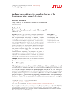 Land use&ndash;transport interaction modeling