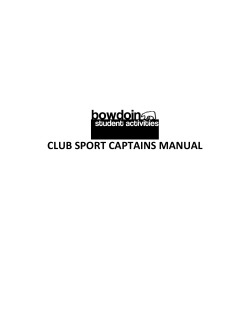 club sport captains manual
