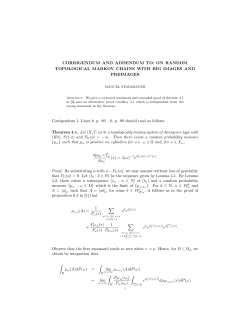 CORRIGENDUM AND ADDENDUM TO - Instituto de Matem&aacute;tica