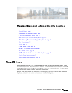 Manage Users and External Identity Sources