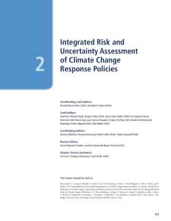 Integrated Risk and Uncertainty Assessment of Climate