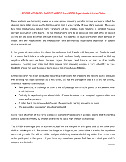 Parent Notice: Choking Game