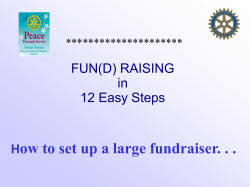 FUN(D) RAISING in 5 Easy Steps