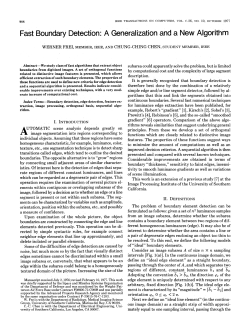 Fast Boundary Detection: A Generalizationand a