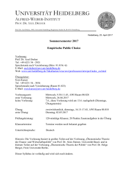 Empirische Public Choice