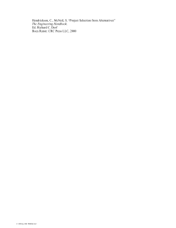 Chapter 183 - Project Selection from Alternatives