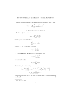 HONORS CALCULUS I, FALL 2015 - BESSEL - Mark Hyun