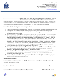 Castle Medical, LLC 5700 Highlands Parkway Suite 100 Smyrna