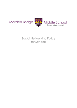 Model Social Networking Policy