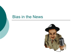 Bias in the News - Lee County Schools