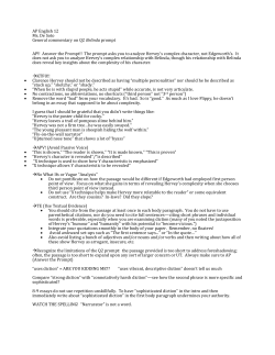 AP English 12 Ms. De Soto General commentary on Q2 Belinda