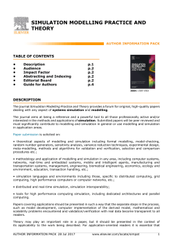 simulation modelling practice and theory
