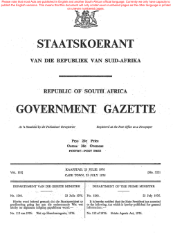 Estate Agents Act - South African Government
