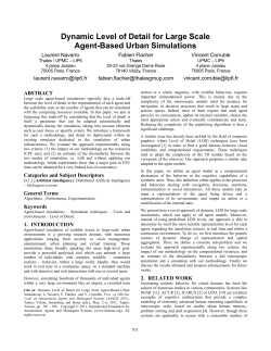 Dynamic Level of Detail for Large Scale Agent-Based