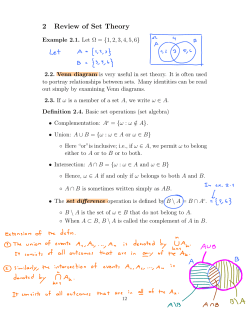 2 Review of Set Theory