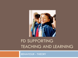 13/11/14 Behaviour theory