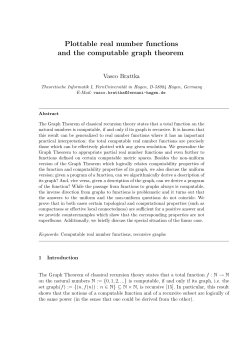 Plottable real number functions and the computable graph theorem