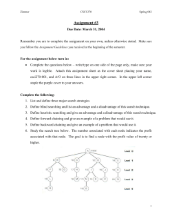 Assignment #1