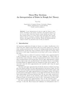 Three-Way Decision: An Interpretation of Rules in