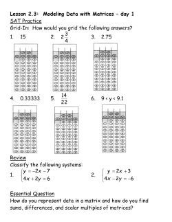 Properties of Matrix Addition