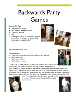 Backwards Party Games