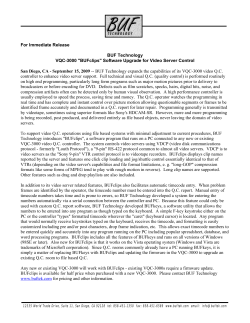 BUF Technology`s popular "Sport" instant replay system is now