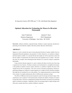 Optimal Allocation for Estimating the Mean of a Bivariate Polynomial