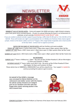 DINNER 6TH JULY AT THE RYE HOTEL &ndash; Come and support the