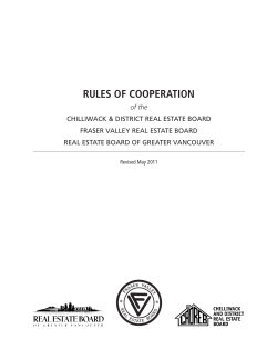 Rules of Cooperation May 2011