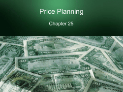 Price Planning - mshsAmandaHanshew