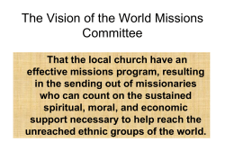 M-The Missions Committee in the Local Church pptx