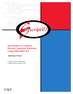 Introduction to Combined Discrete-Continuous Simulation