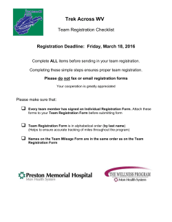 Team Captain - Preston Memorial Hospital